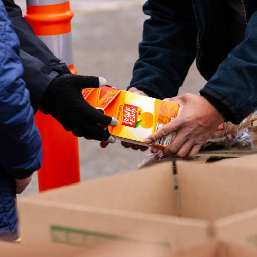 Scholar doing service